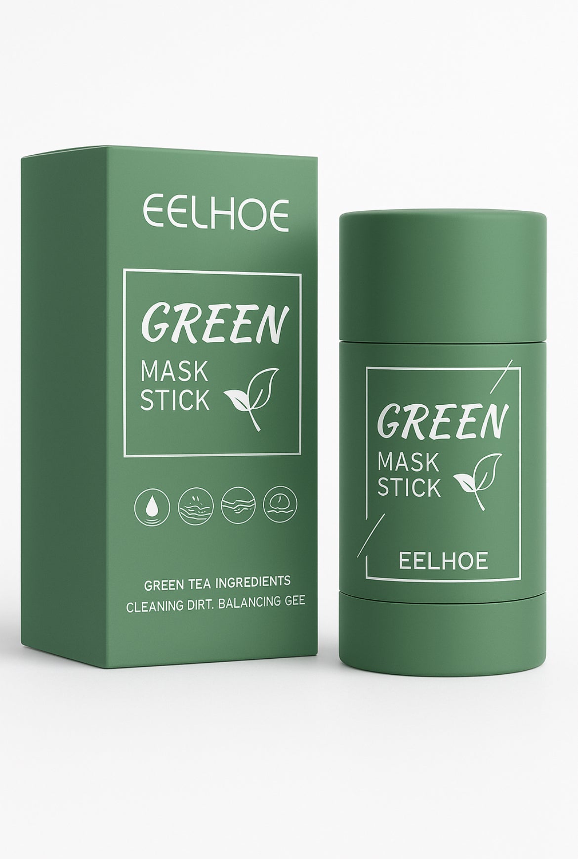 Masque au Thé Vert - Bâton Rafraîchissant Contrôle Sébrun & Pores | Peau Pure | DivaGlow DivaGlow