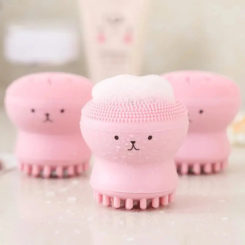 Mini Nettoyant visage en silicone Kawaii - DivaGlow - DivaGlow