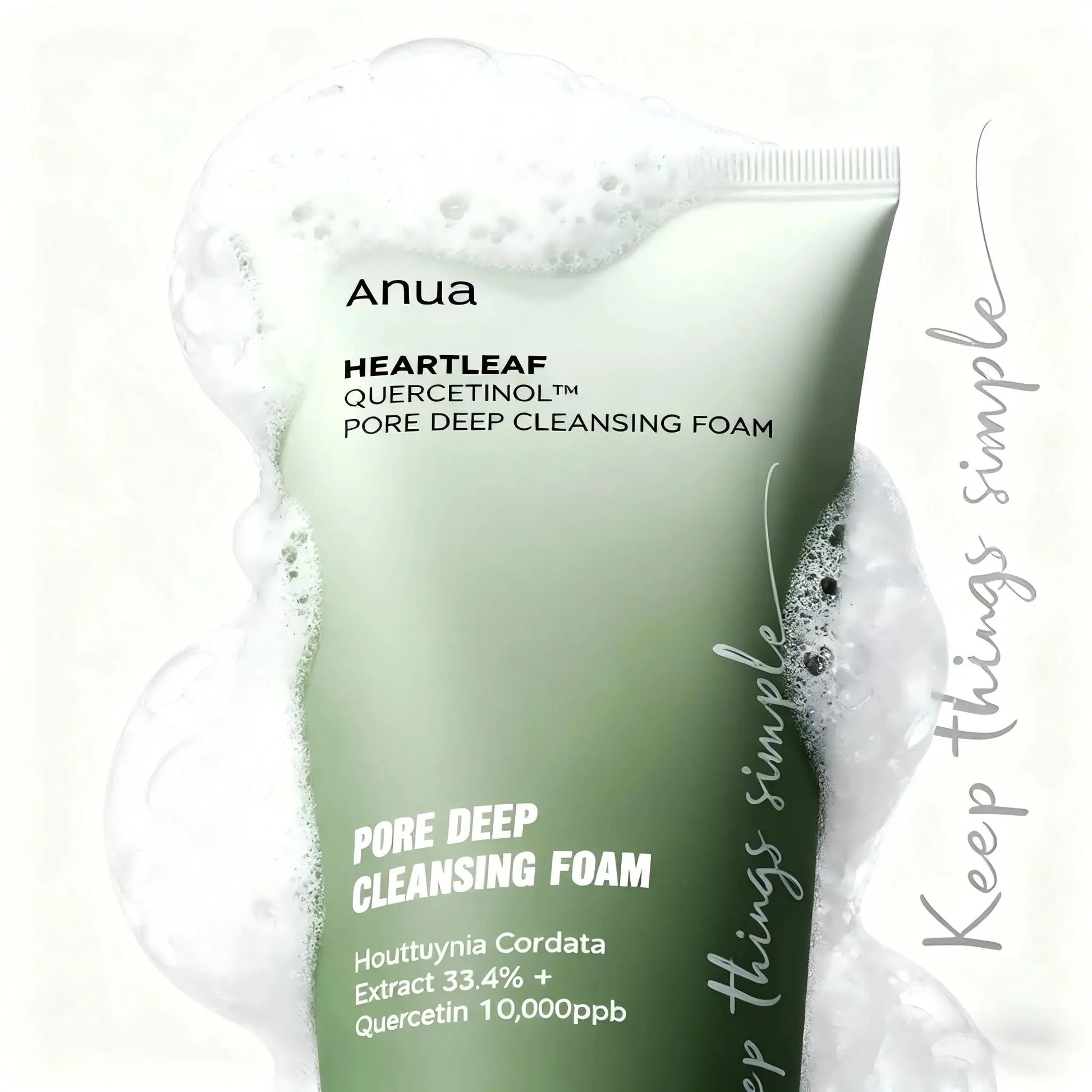 Nettoyant Visage ANUA - Gel Moussant Purifiant - Acide Hyaluronique - Peaux Mixtes à Grasse - Skincare Coréen DivaGlow