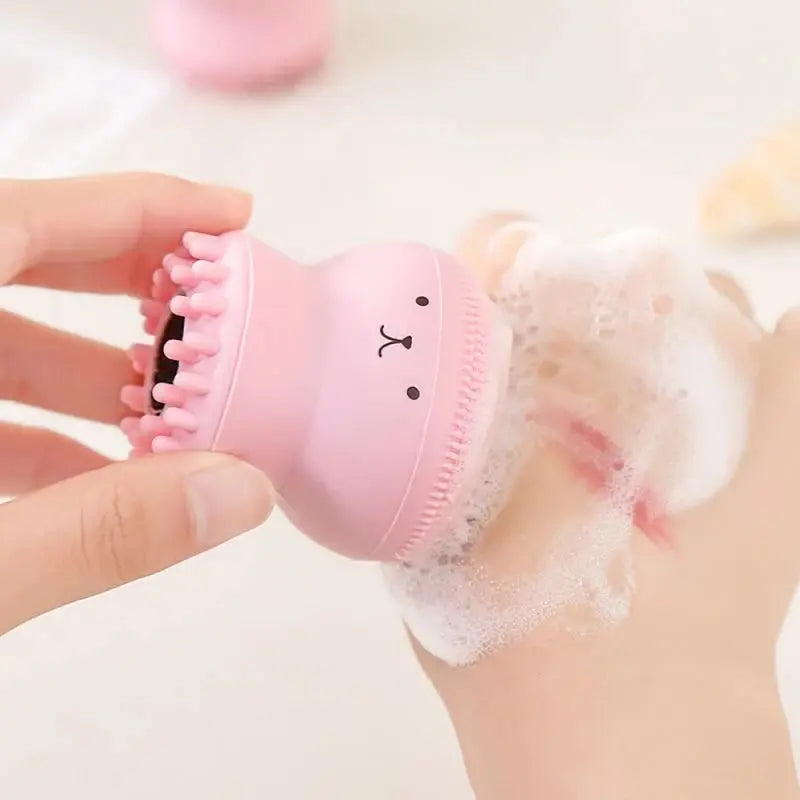 Mini Nettoyant visage en silicone Kawaii - DivaGlow - DivaGlow