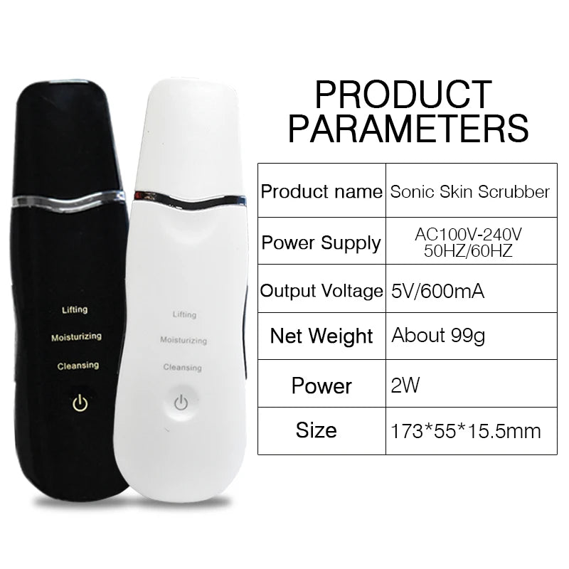 Nettoyeur Visage Ultrasons - Machine de Nettoyage Profond Peau | DivaGlow