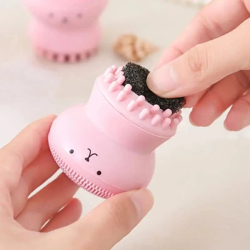 Mini Nettoyant visage en silicone Kawaii - DivaGlow - DivaGlow